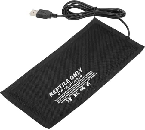 Leoapcat Tappetino Riscaldante Rettili,4W Temperatura Costante 45 ℃ Tappetino Riscaldante Terrario Resistente Acqua e Umidità Non Adesivo per Rettili Tartaruga,Serpenti,Lucertola,Acquario 20x10CM