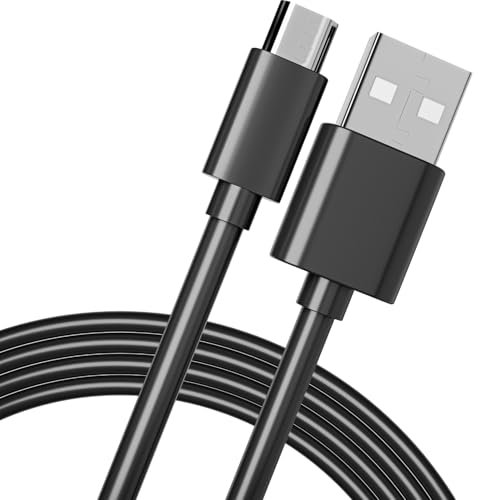pluX Kindle Charger Cable Micro USB Charging Power Lead for UK Amazon Kindle, Paperwhite, Fire, Oasis Tablet (Compatible with Kindles 2007-2018) Replacement E-Reader Adapter Wire Fast Charge - 2m