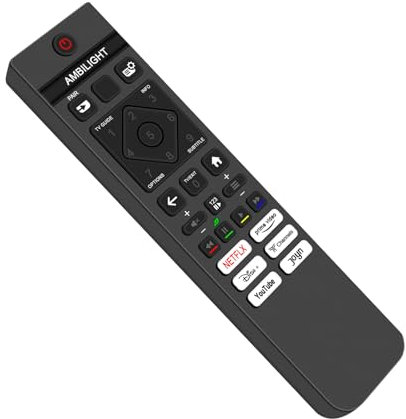 398GM10BEPHND000CR Télécommande Infrarouge remplacée -VINABTY-fit pour télécommande TV Philips Smart LED 398GM10BEPHND000CR 50PUS8909/12 43PUS8389/12 43PUS8909/12 48OLED759/12