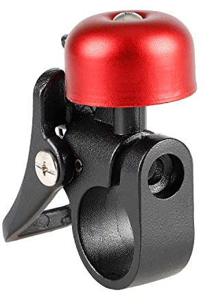 CERFFOOL Campanello per Xiaomi M365 Pro / Pro2 / 1S / Essential Monopattino Campanello in lega di alluminio Manubrio Campanella Anello per Scooter Elettrico Accessori (Rosso)