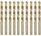 luwiscook HSS 5% Cobalt Jobber Drill Bit, 10pcs 6mm M35 HSS Cobalt Jobber Twist Drill Bit Set with Plastic Case for Drilling Stainless Steel, Hard Metals, Cast Lron, Aluminium and Copper