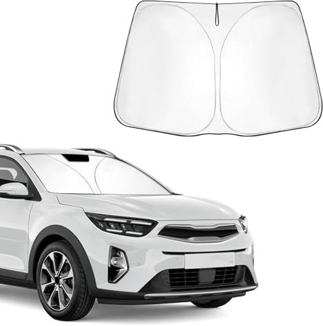 BSTW Parasol de Parabrisas para Kia Stonic 2018-2025, Parasol Plegable con Aislamiento Térmico y Protección UV, Compatible con Kia Stonic GT-Line S
