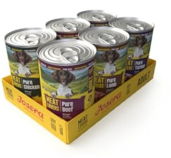 JOSERA Meat Lovers Pure Multipack | 6X 400g | Hundefutter nass - 4 Sorten | Adult | Premium Nassfutter für ausgewachsene Hunde | 4 verschiedene getreidefreie Sorten| hoher Fleischanteil (68 %)