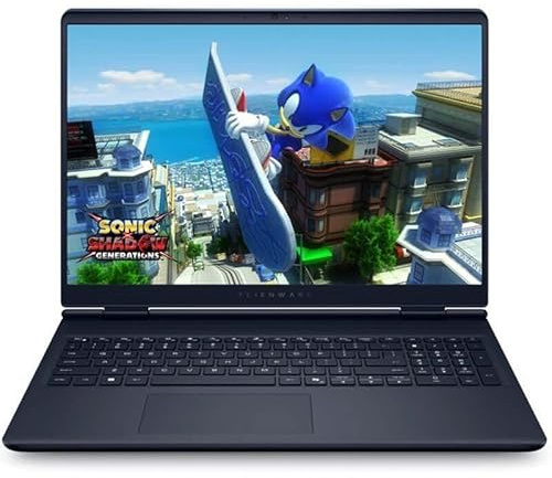 Dell Alienware 16 Aurora AC16250 Gaming Laptop, Blue, Intel Core 7 240H, 32GB RAM, 1TB SSD, 16 2560x1600 WQHD+, 8GB Nvidia GeForce RTX 5060, 3 YR WTY, (Renewed)
