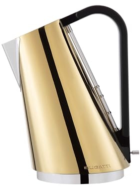 BUGATTI, Vera Easy New, Electric Water Kettle with Removable Limescale Filter, Capacity 1.75 liters, 2180 W, Stainless Steel Body (Gold)
