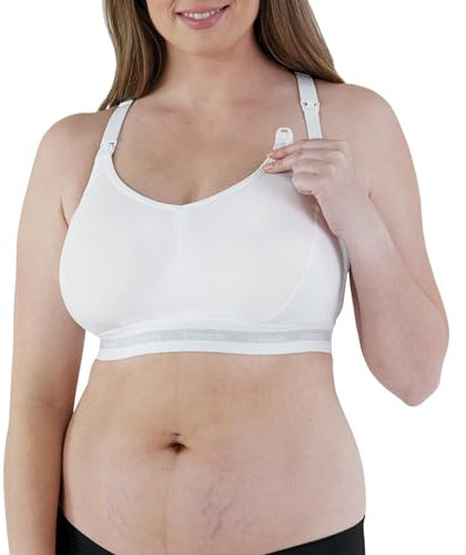Bravado! Designs Women's Original Maternity & Nursing Sleep Bra, White, XL-Full Cup