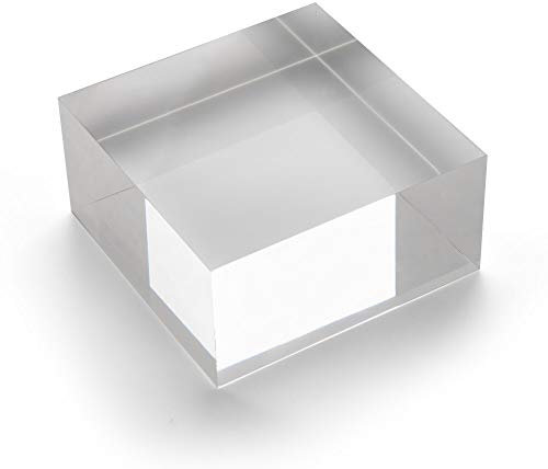 Acrylblock 100x100x50mm transparent, rundum glänzend polierte Seitenkanten/Acryl/Acrylglas - Zeigis®