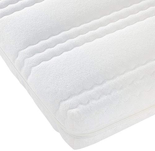 4myBaby GmbH Best for Kids Kinderbettmatratze 80x160x10cm aus Frottee, Qualität nach Ökotex 100 - Standard und Gesteppte und Weiche Kindermatratze