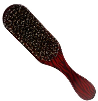 Haofy Hårborste, hårborste med vildsvinsborst och slätt handtag, professionell herrborste för kvinnor och män, perfekt för pojkvän, pappa eller älskare