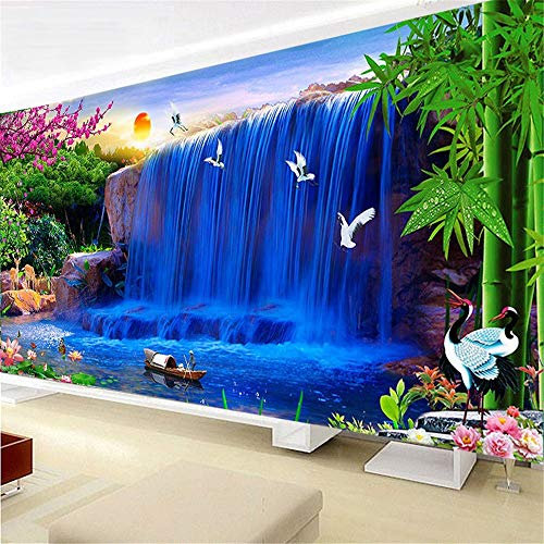 Nicole Knupfer DIY Diamant-Malerei-Set für Erwachsene, Wasserfall-Malen-nach-Zahlen-Kits, Diamant-Kunst-Kits, Strass-Stickerei, Zubehör, Kunsthandwerk (150 x 70 cm)