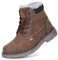 Mishansha Scarpe Inverno Bambino Impermeabili Stivali da Neve Ragazza Ragazzi Caloroso Stivali Inverno Marrone 34