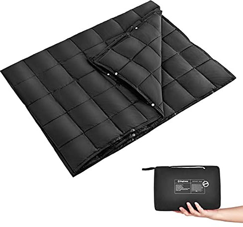 KingCamp Camping Decke Smart 540 Picknick Strand Matte Park Decke Leicht 540 g Black