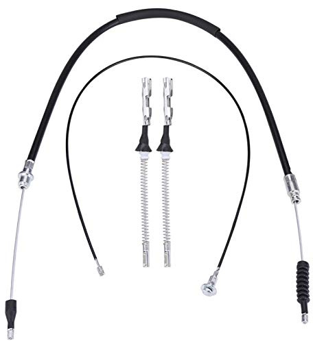 corsa c handbrake cable S8z301 4Pcs Rear Handbrake Ca 4Pcs Rear Handbrake Cable Set Replacement for Corsa C 1.0 1.2 & 1.3 CDTi S8z301Throttle Lock Twist And Throttle 25mm Bar End Handbrake Cable Car V