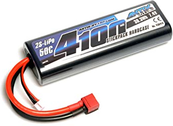 LRP ANTIX Lipo Akku 4100 7,4V 50C Car Stickpack Hardcase T-Plug