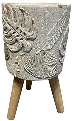 HTI living Pflanzgefäß Apollon Blumenkübel Monstera Übertopf Dreibein