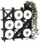 DanDiBo Toilettenpapierhalter Schwarz Holz Tic Tac Toe 96421 Klopapierhalter WC Freistehend Ersatzrollenhalter Papierhalter Rollenhalter