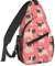 NiuKom Sling Rucksack Crossbody Brusttasche Schultertasche Fitnessstudio Radfahren Reisen Wandern Tagesrucksack für Damen Herren, Cartoon-Mops-Welpen, Einheitsgröße, Sling Rucksäcke