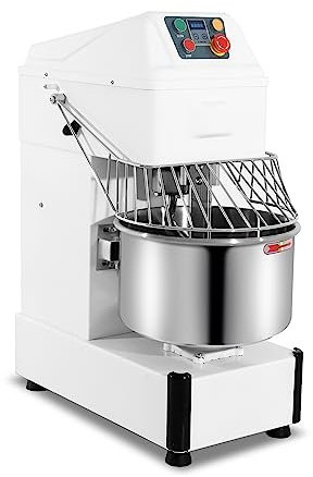 MBH - Amasadora industrial de 20 litros para panadería, pastelería y hostelería. Batidora amasadora espiral profesional para hacer masa de pan y pizza.