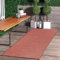Jimri In- & Outdoor Teppich - Wetterfester Teppich für Balkon, Terrasse, Garten, Wohnzimmer, Küche - Strapazierfähiger Bodenteppich, Widersteht UV-Strahlen & Wasser - Größe 60 x 110 cm, Regenbogen