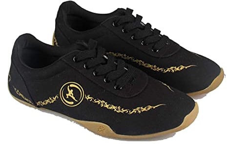 Lona Artes Marciales Zapatillas para Hombres, Respirable Kung Fu Tai-Chi Zapatos Antideslizantes Moda Qigong Wing Chun Entrenadores,Negro,43
