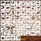 SRIZIAN 60 Stück Schablonen Set, Dinosaurier Zeichnung Malschablonen DIY Schablonen, Wiederverwendbar Kunststoff Schablonen für Malerei auf Holz, Möbel Wand Home Decor Scrapbooking (7.6×7.6cm)