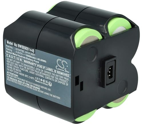 vhbw Akku kompatibel mit Spectra Precision GL612 | GL622, UL633, DG613, UL633N, DG613G, DG813 Messgerät (10000 mAh, 4,8 V, NiMH)
