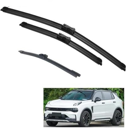 Scheibenwischer Für Lynk & Co 01 CX11 2017 2018 2019 2020 2021 2022 Windschutzscheibe Fenster Vorne Hinten Wischer Auto Zubehör (Farbe : Front Rear 3pcs)