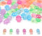 Goiern Mini Leuchtende Schildkröten Harz, 50 Stück Small Turtles Mini Turtles Mini Figuren Schildkröten DIY Winzige Schildkröten für Topfdekoration Garten Landschaft
