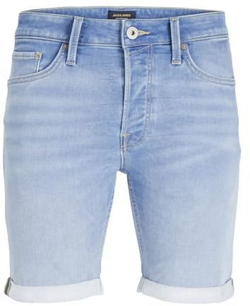JACKJ&Jones Herren Short JJIRICK JJICON Shorts GE 382 I.K S EXP (DE/NL/SE/PL, Alphanumerisch, S, Regular, Regular, Blue Denim)