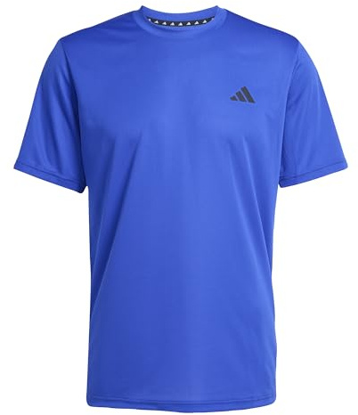 adidas Men's Train Essentials Training Tee, Lucid Blue/Black, XL