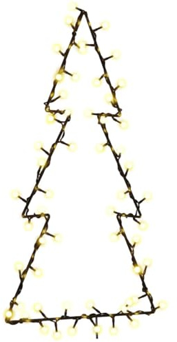 vidaXL Weihnachtsbeleuchtung Weihnachtsbaum-Silhouette 80 LEDs