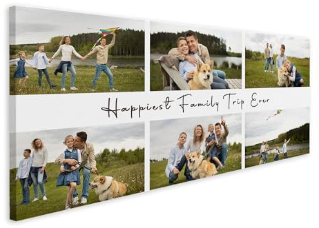 Personalised Canvas Gifts for Women & Men, Customised Canvas with Pictures
