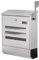 WANGCEPLSD Buzon Exterior Acero INOX, Buzón de Pared, Gran Capacidad, con Cerradura, Barril para Periódicos, 34x33x10cm