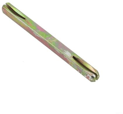 Niceminiwall Square Spindle, 85-130mm Adjustable Length,Galvanised Door Window Handle Iron Pin, Notched Sides, For Window/Door Handle Spindle Bars(110mm)