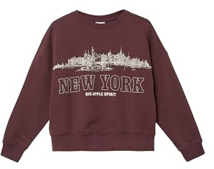 s.Oliver Oversize Sweatshirt mit großem Frontprint und kuscheliger Innenseite
