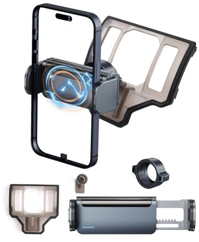 YEE PIN Support de téléphone portable compatible avec Toyota RAV4 2019-2024 | Rotation à 360 ° | Verrouillage automatique | Compatible avec les smartphones de 4 à 7 pouces