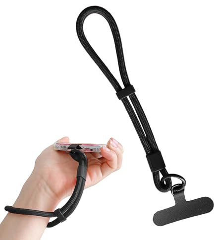 Jubepk Phone Lanyard, Anti Theft Strap, 0.28 Inches, Adjustable Neck Phone Holder, Drop Proof Tether, Stylish Hands- Carrying Accessory for Smartphone Safety, Outdoor Events, Hiking