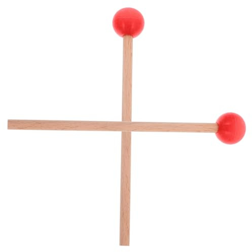 Toddmomy Marimba Schlägel Holz mit Gummikopf 21cm Schlaghölzer für Xylophon Zungentrommel Percussion Zubehör