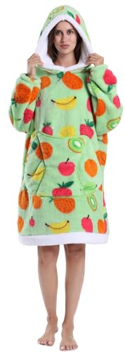 JOREAY 2025 übergroße Decke für Damen, niedlich, weich, bequem, warm, tragbare Decke, Sweatshirt für Mütter