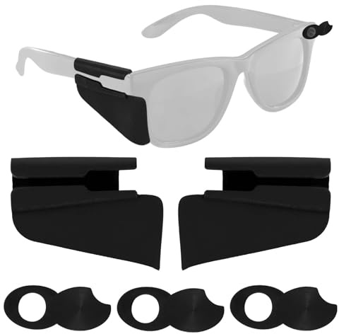 Goktvai seitenschutz Brille für Meta Skyler/Headliner, Sicherheits-Smart-Brillenzubehör zum Aufstecken mit Kamera-Sichtschutzabdeckungen für sicheres Tragen