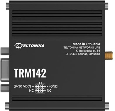 Teltonika TRM142 - Modem industriale 4G, Compact LTE Cat 4, RS232 DB9, USB, IP30, da -40°C a 75°C,