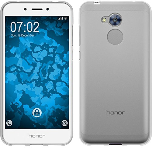 PhoneNatic Case kompatibel mit Huawei Honor 6a - weiß Silikon Hülle matt Cover