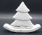 Exner Weihnachtsengel, Rentier, Tannenbaum Aufsteller Figuren aus Zement weiß gewischt B 20,5 cm, H 16,5 cm, T 4,5 cm (Tannenbaum)