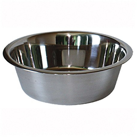 ICA CAS1210 Comedero Bowl de Acero Inoxidable Standard para Perros y Gatos, Plata, 1,90 litros, 21cm