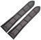 Richie strap ]Adatto per Cartier Calibre de Diver W7100060 22mm/23mm/24mm/25mm Nero/Marrone Coccodrillo Cinturino in pelle