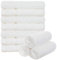 Brandsseller 10er Set Seiftuch 30 x 30 cm Waschlappen Frottier Seiflappen Gästehandtuch mit Aufhänger Baumwolle 470 g/m² Bad Haushalt - Weiß