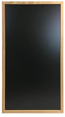 Interface PLV Ardoise Murale Cadre Droit en Bois Dimensions 100 x 55 cm - Fabrication française (Brut)