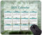 Yanteng 2021 Mauspad-Kalender, Spring Meadow Plant Rubber Mouse Pad