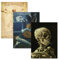 3er-Pack – Vitruvian Man von Leonardo Da Vinci + Der alte Gitarrist von Pablo Picasso + Van Gogh Skelett-Poster – Fine Art Prints (laminiert, 45,7 x 61 cm)