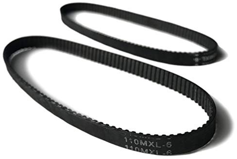 JOUNJIP Mini Saw Replacement Drive Belts - 110MXL-6 for TruePower 919, Drill Master and Other brand's Mini Miter Cut-Off Chop Saw (2 Pack)